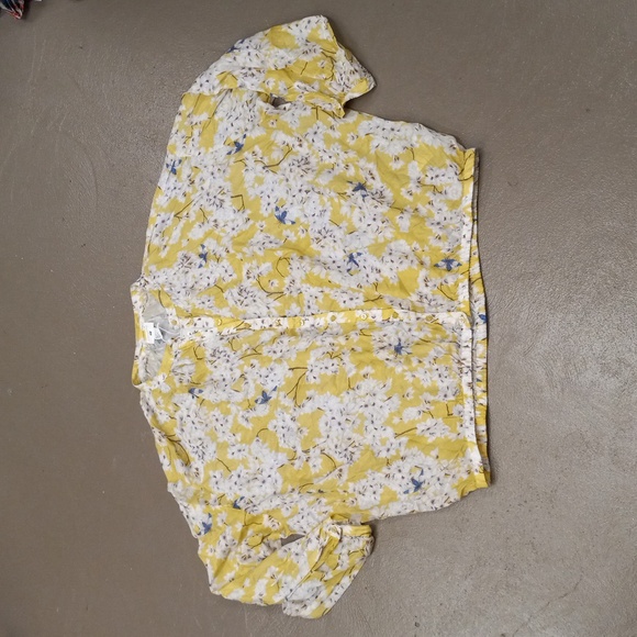 Anna Glover H&M Floral, 3/4 Length Sleeve, Button Up Blouse - Picture 1 of 12